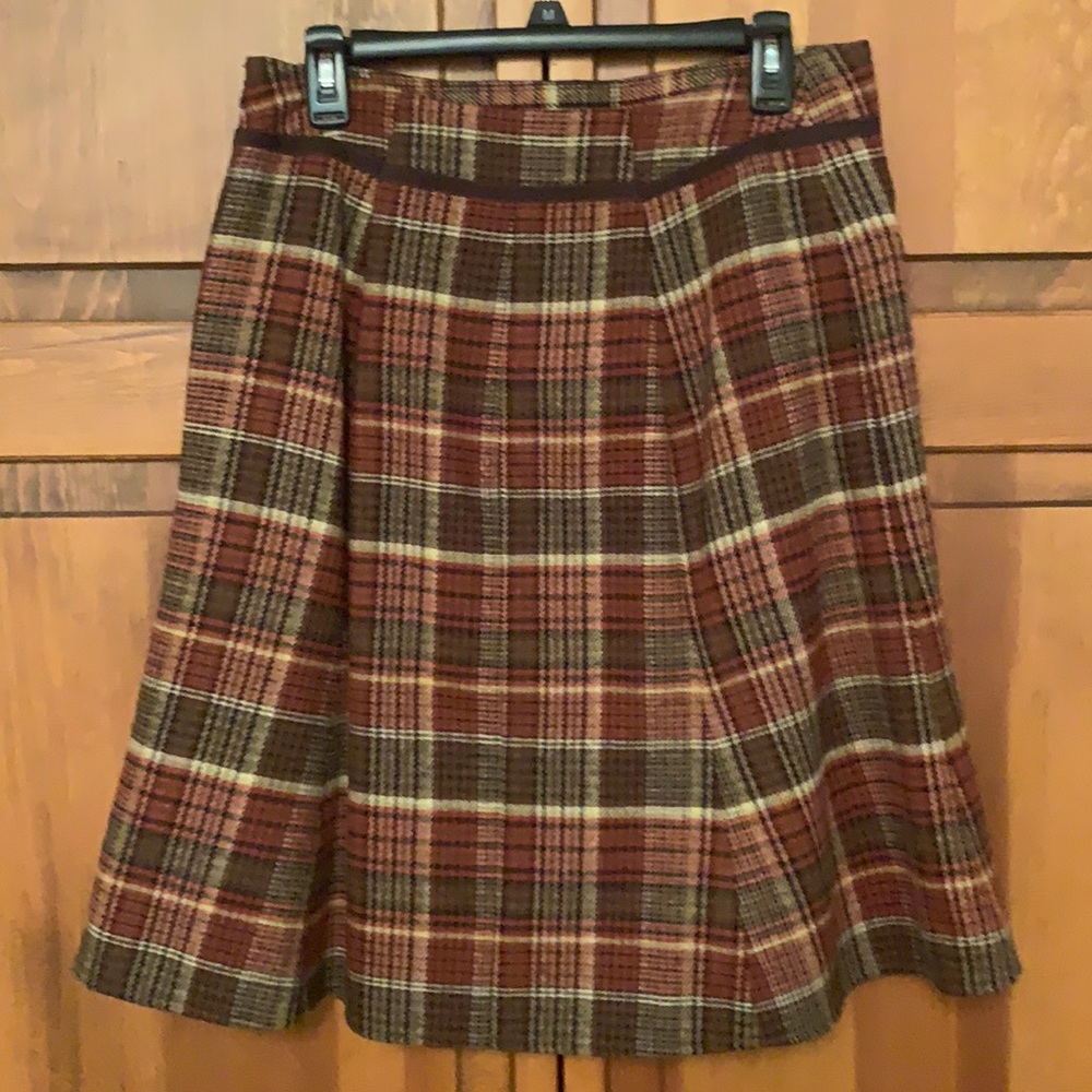 Vintage Wool plaid skirt - Picture 2 of 5